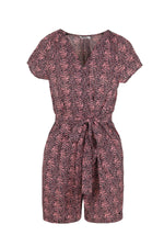 Pink leopard print playsuit - Image n°7