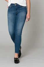 Slim washed blue jeans - Image n°5