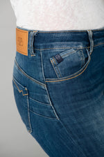 Slim washed blue jeans - Image n°2