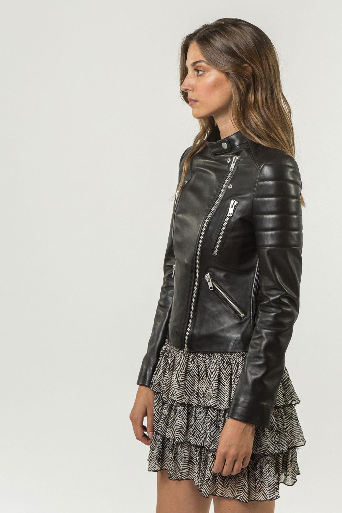 Quilted women's perfecto - Image n°5