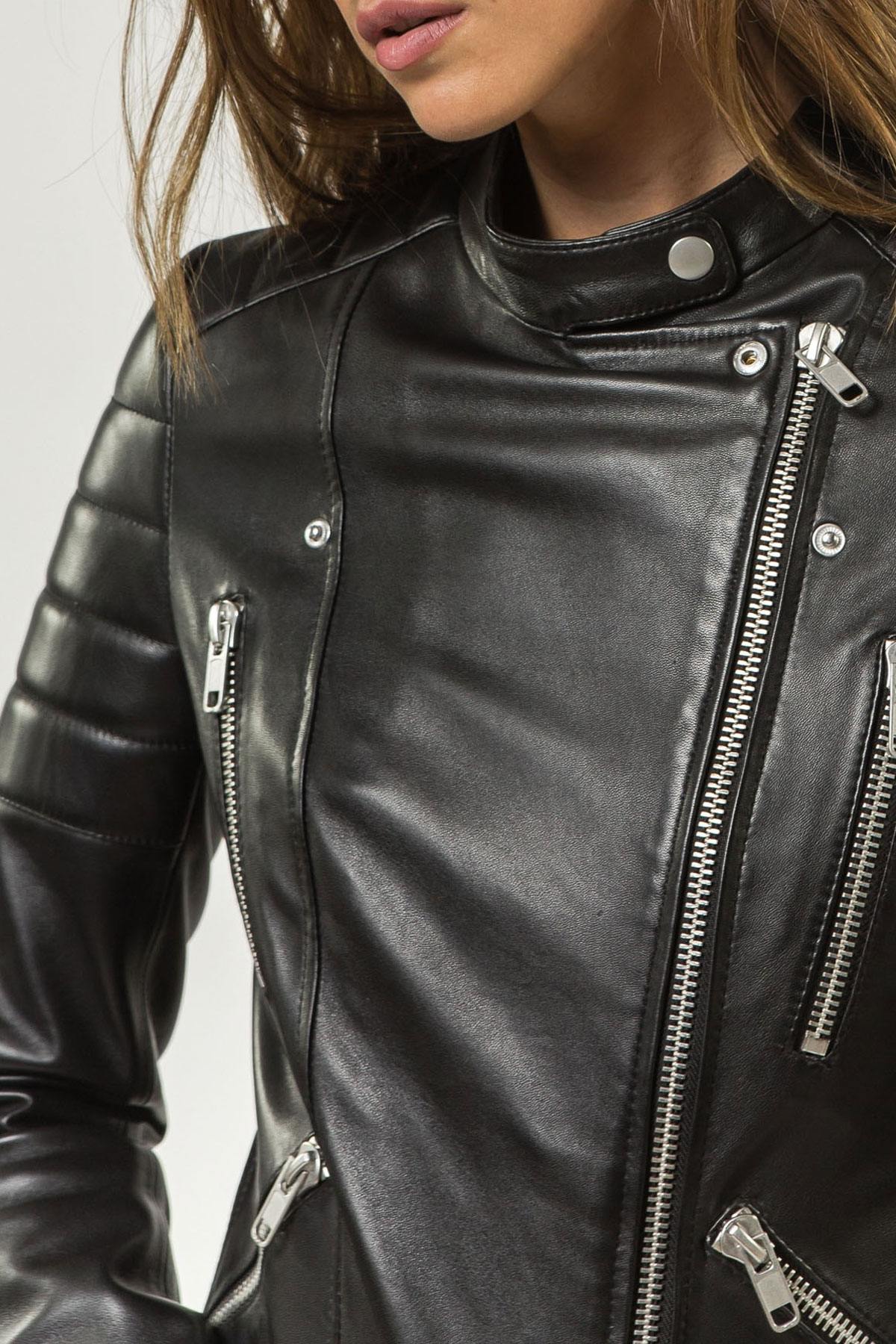 Quilted women's perfecto - Image n°7