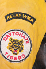 Black and yellow American cowhide leather teddy - Image n°8