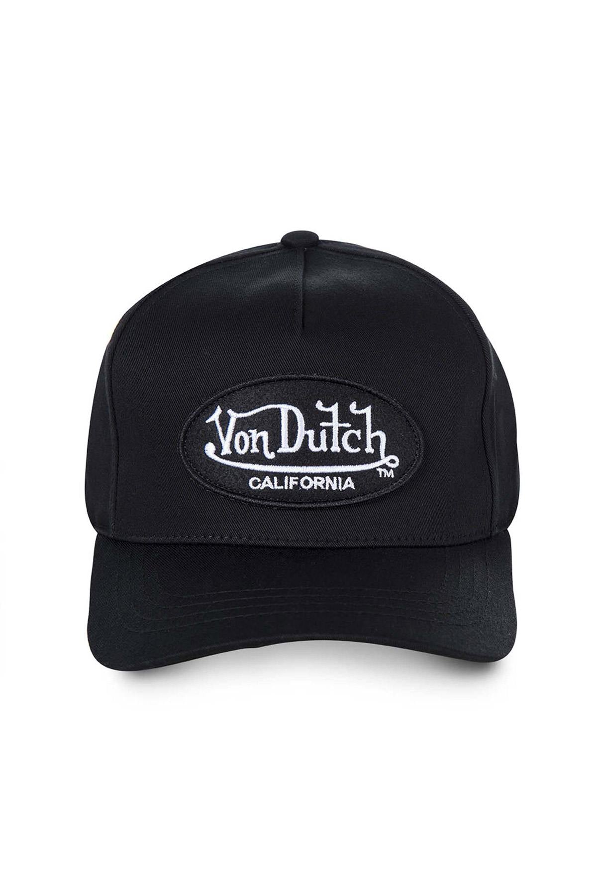 Plain black California cap - Image n°1