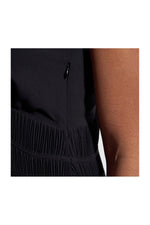 Black sleeveless V-neck dress - Image n°7