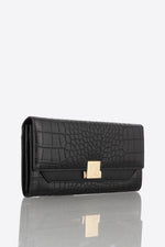 Croc effect clutch wallet - Image n°6