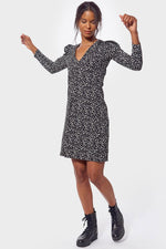 V-neck printed dress - Image n°2