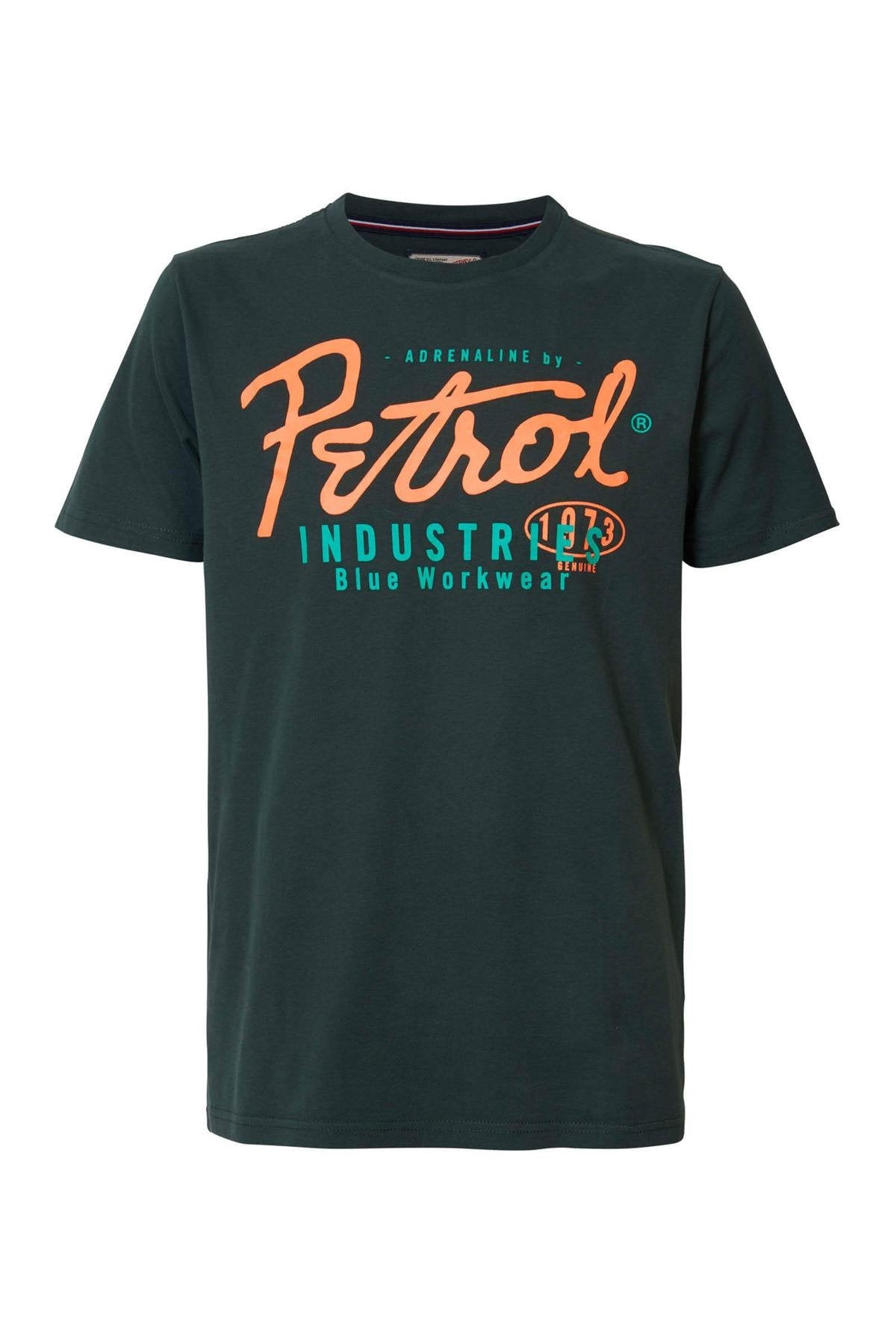 Bottle green round-neck T-shirt - Image n°4