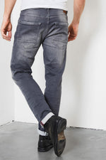 Jackson slimfit washed gray jeans - Image n°3