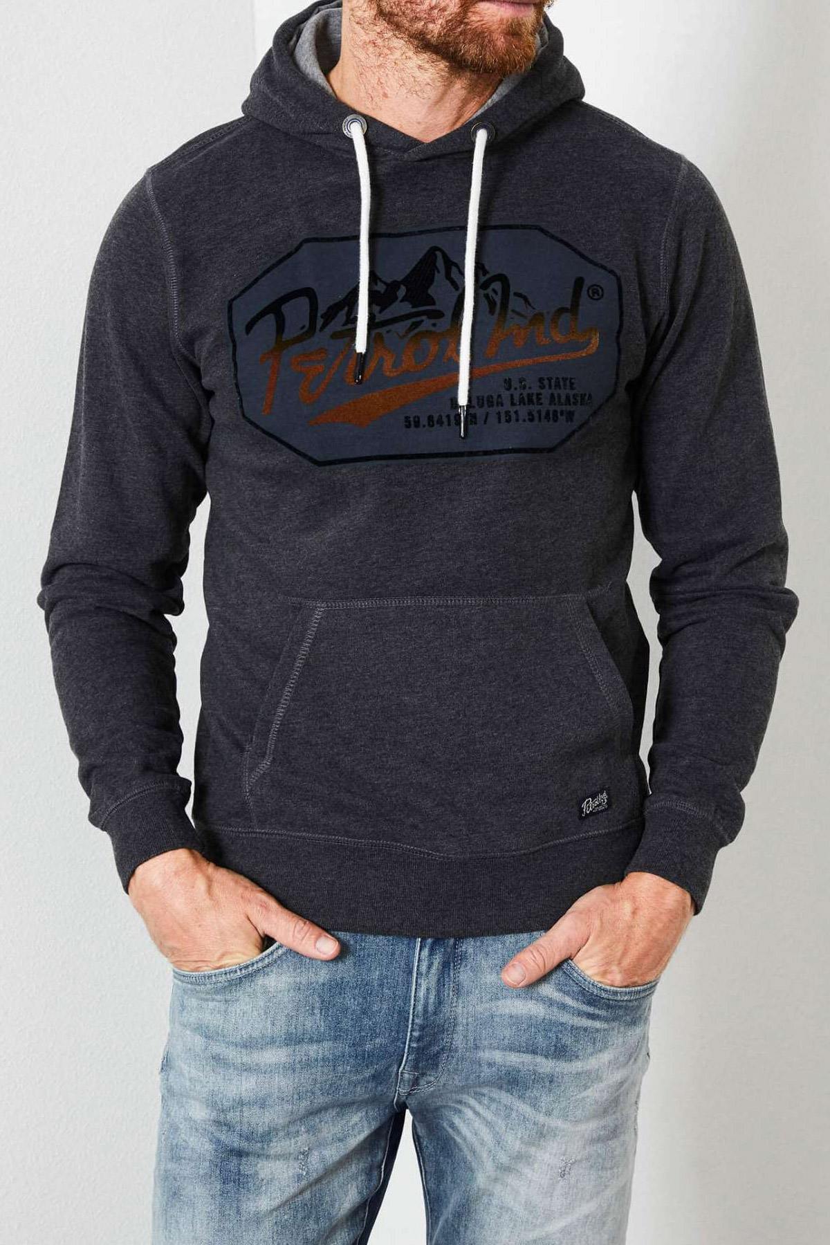 Black heather hoodie - Image n°1