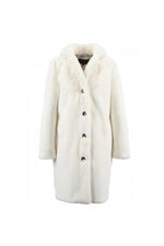Long faux fur coat - Image n°9