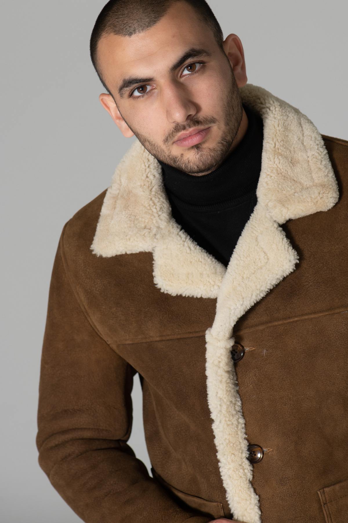 Men's shearling jacket - Image n°3