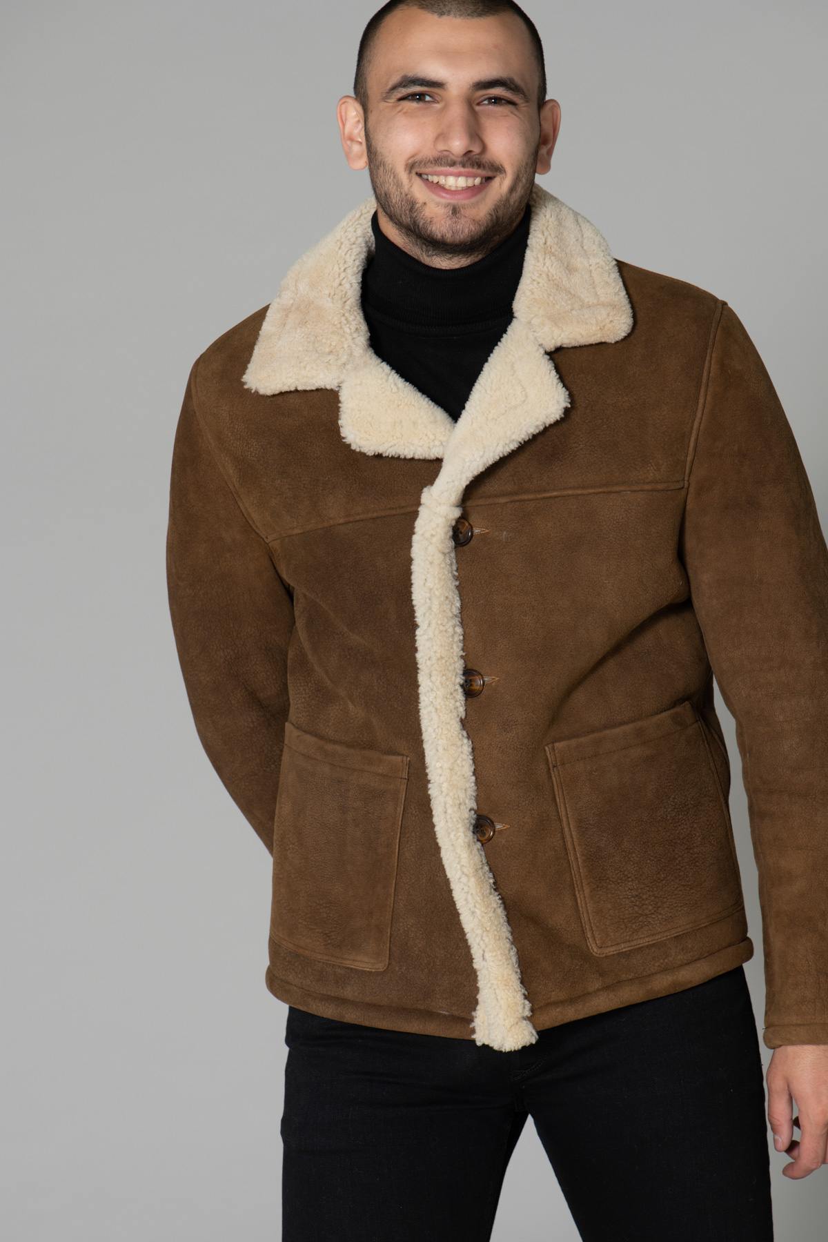 Men's shearling jacket - Image n°6