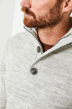 Knit sweater with high collar - Image n°2