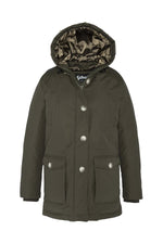 Khaki winter parka for women - Image n°5