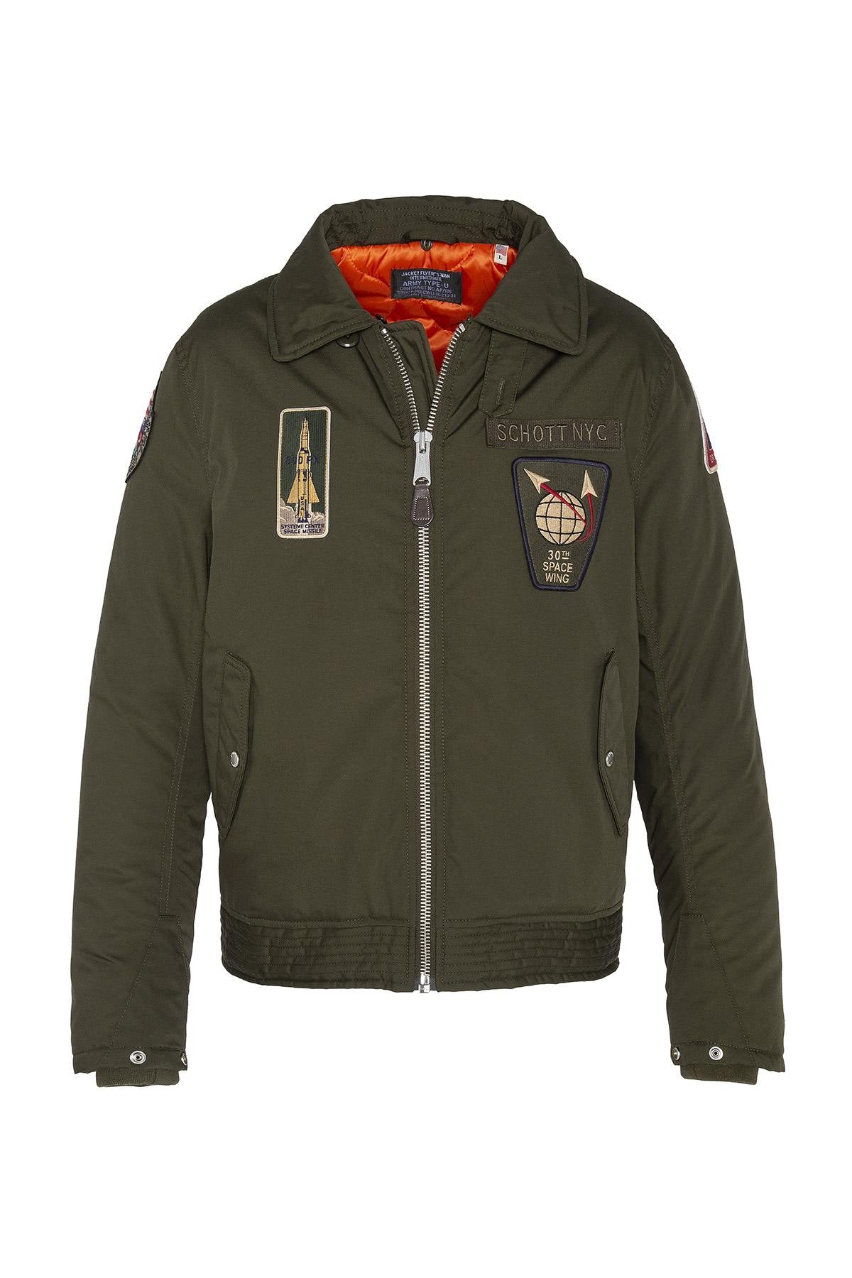 Textile aviator with removable fur collar - Image n°2