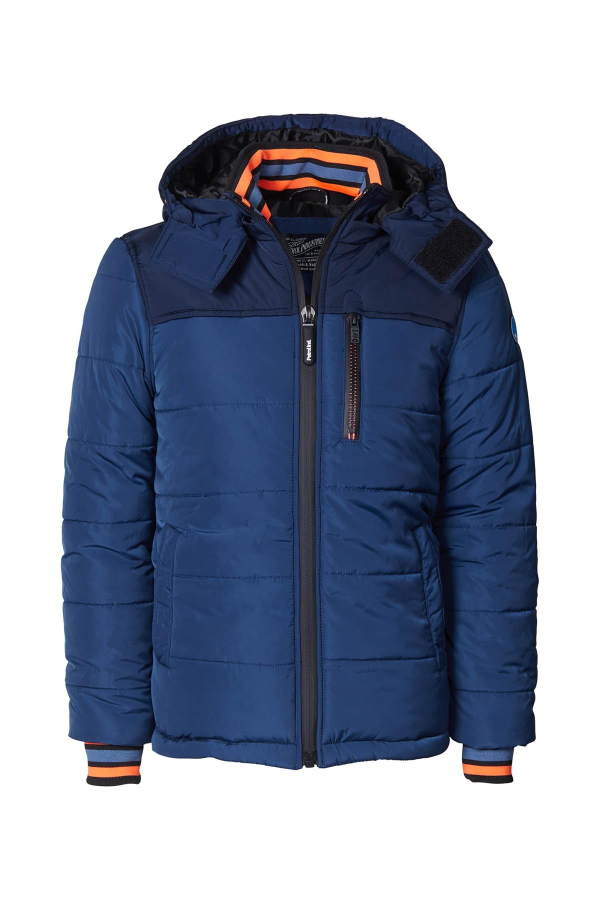 Warm down jacket with removable hood - Image n°1
