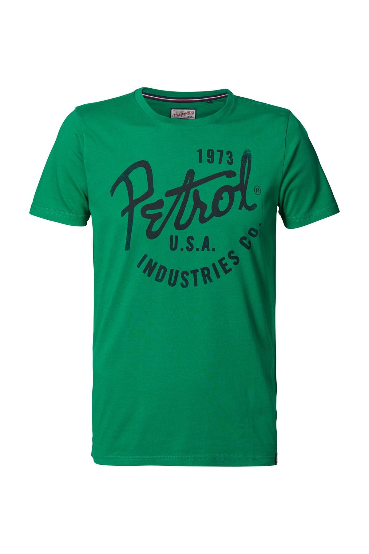 Men's green round neck t-shirt - Image n°1