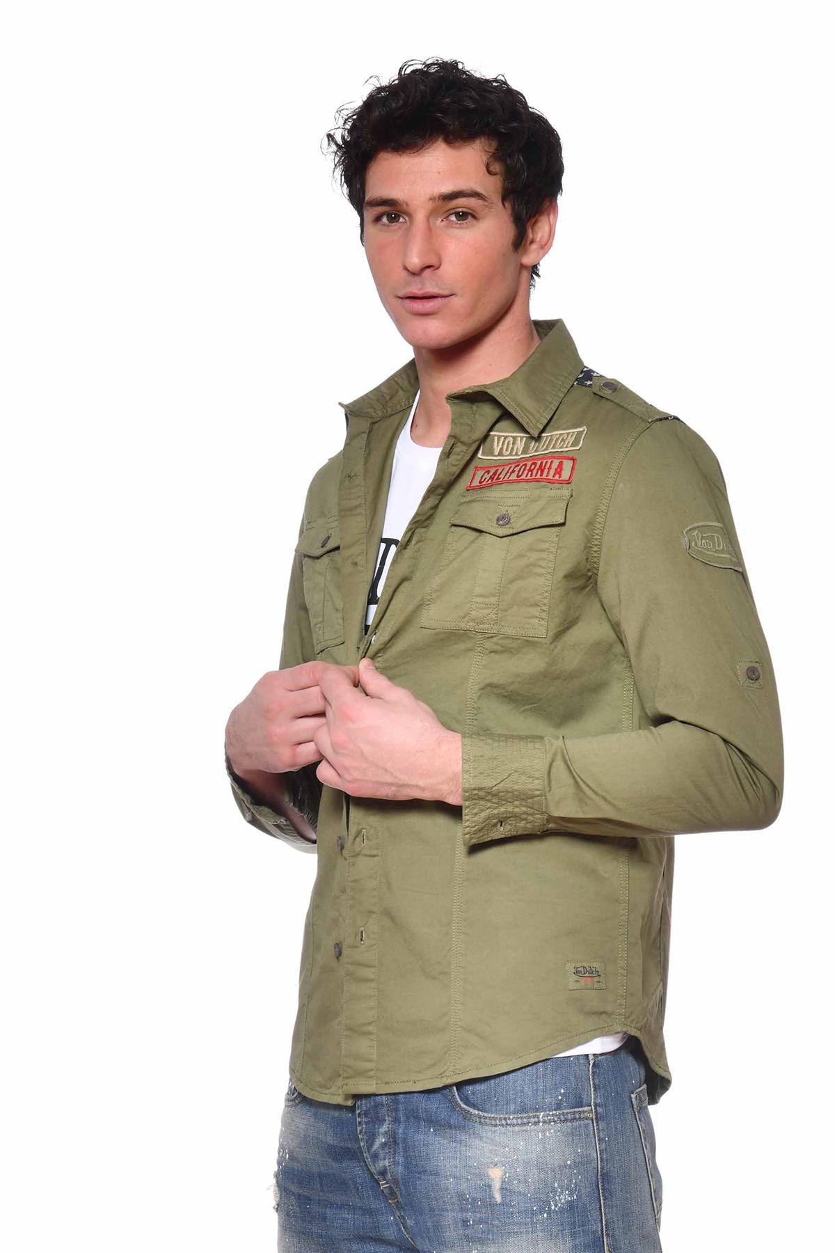 Khaki US military shirt - Image n°3