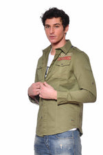 Khaki US military shirt - Image n°3