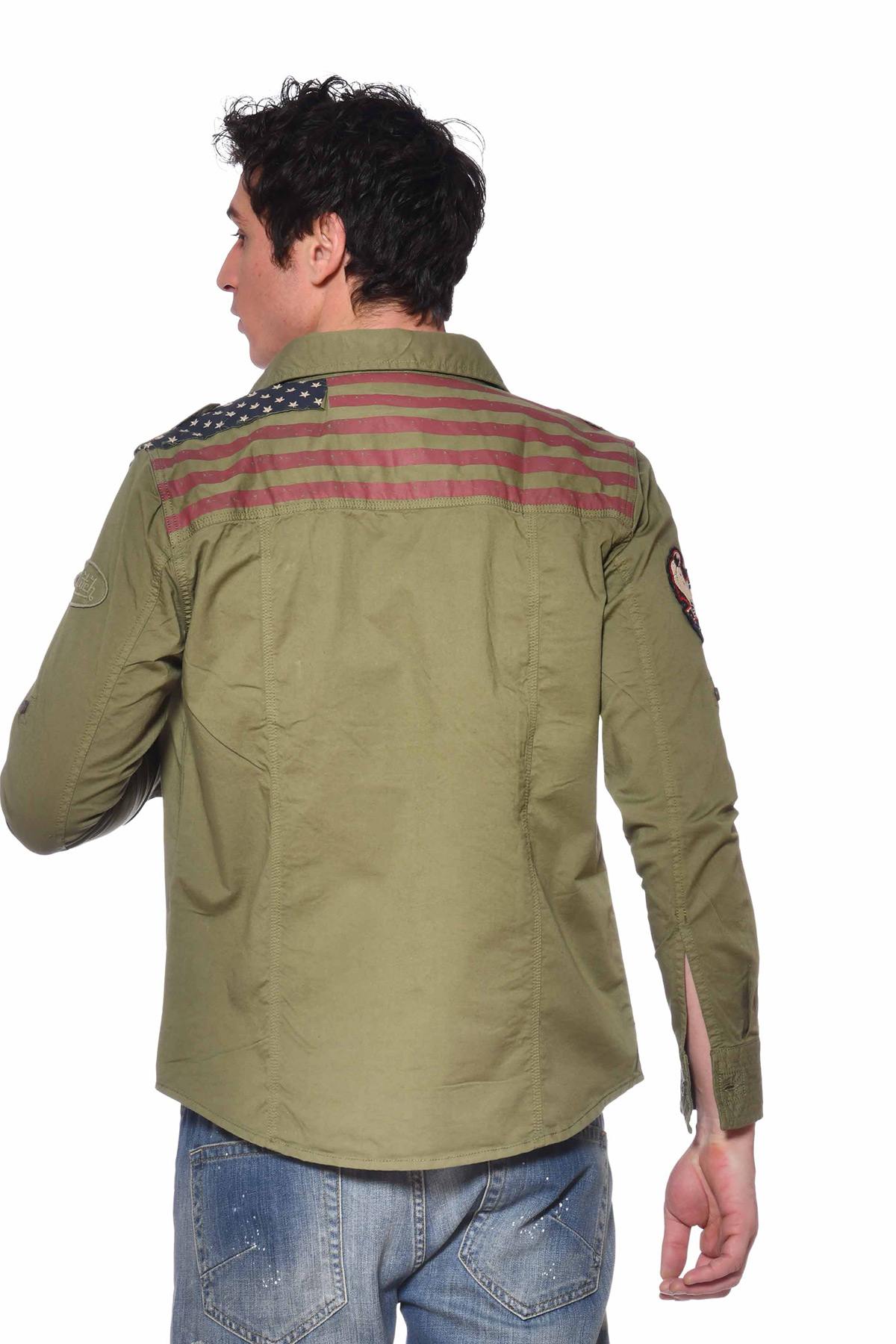 Khaki US military shirt - Image n°2