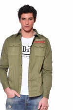 Khaki US military shirt - Image n°1