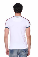 White Racer round neck t-shirt - Image n°2