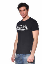 Men's black round neck t-shirt - Image n°2