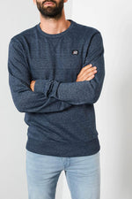 Heathered crew-neck sweatshirt - Image n°1