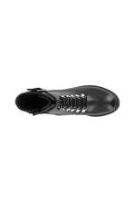 Black ranger boots in genuine leather - Image n°2