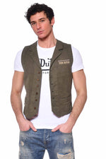 Vintage Biker Sleeveless Vest - Image n°3