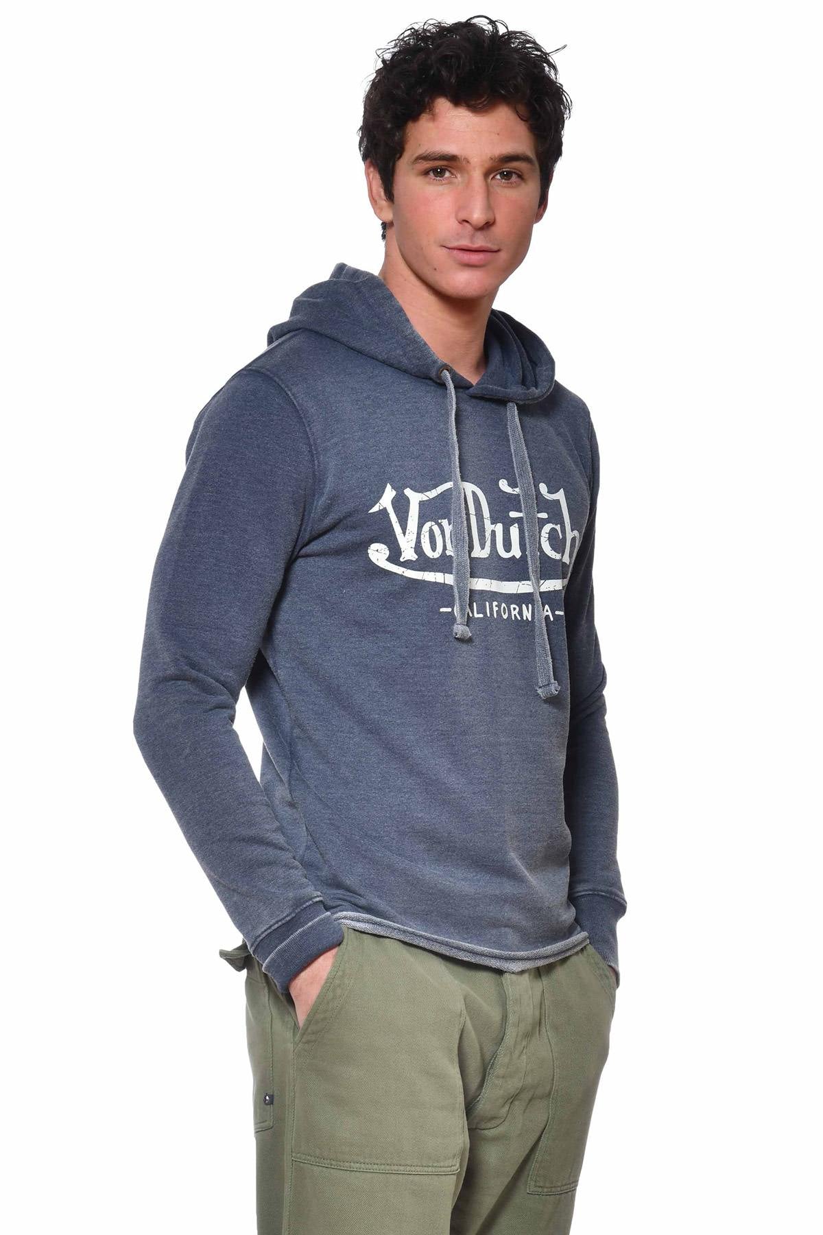Distressed hooded sweater - Image n°1