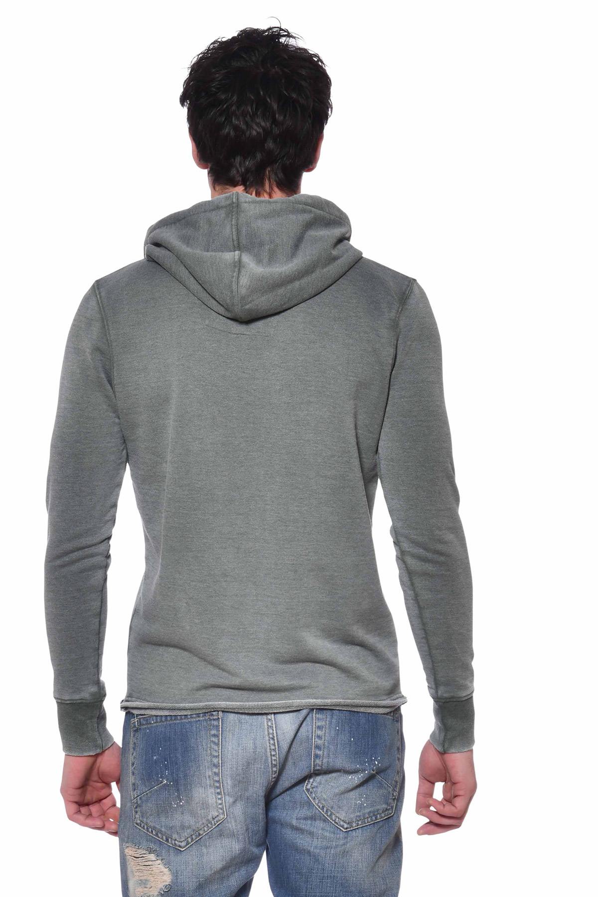 Khaki worn effect sweater - Image n°2