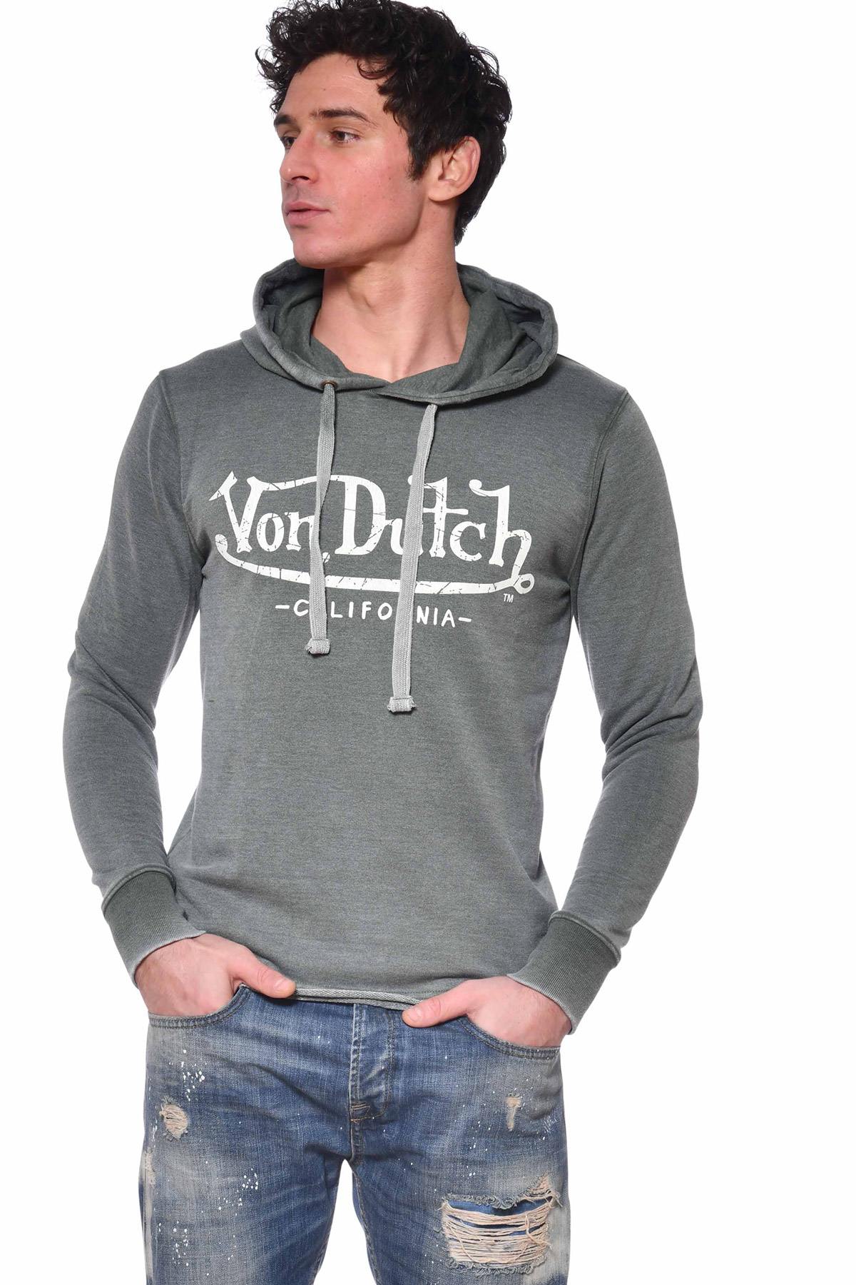 Khaki worn effect sweater - Image n°1