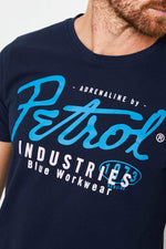 Men's navy blue t-shirt - Image n°2