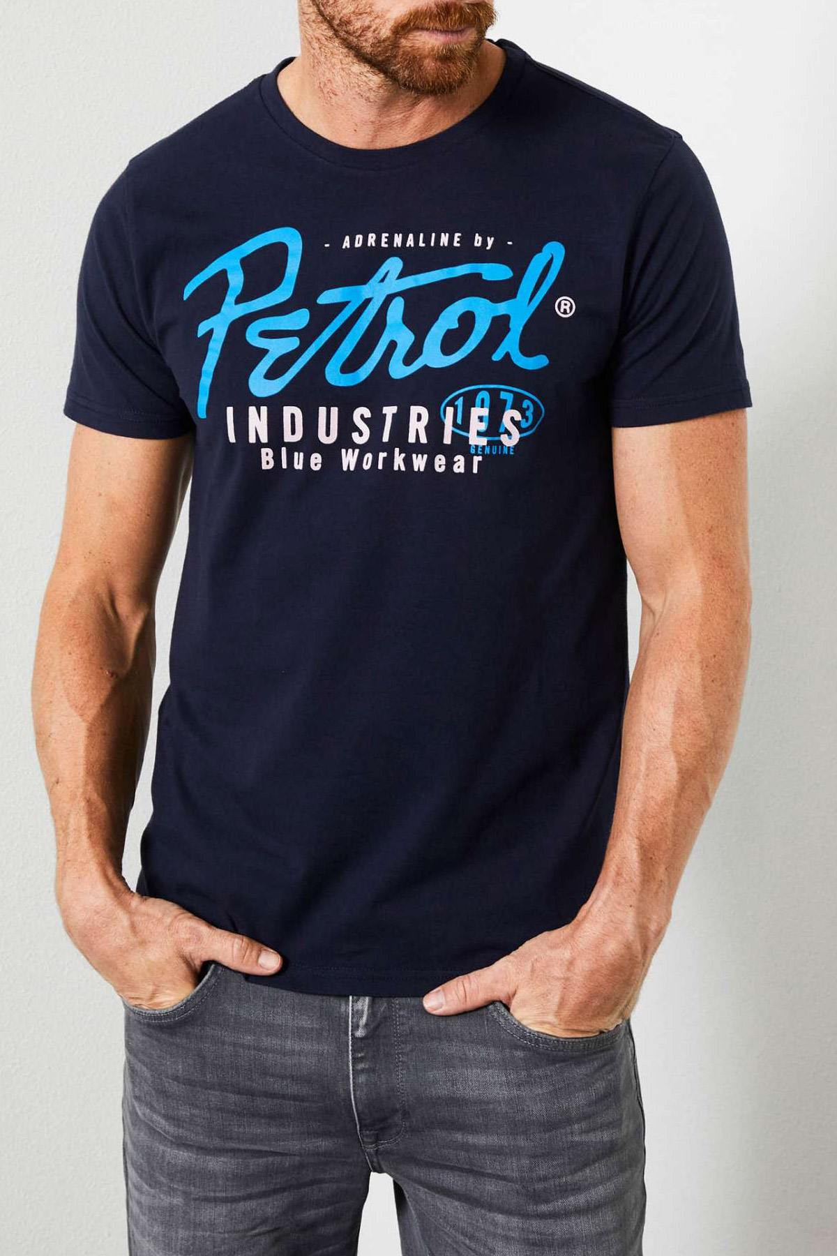 Men's navy blue t-shirt - Image n°1