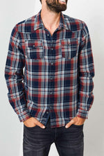 Blue and red checked shirt - Image n°1