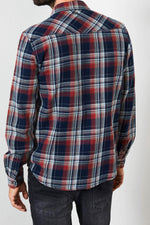 Blue and red checked shirt - Image n°3