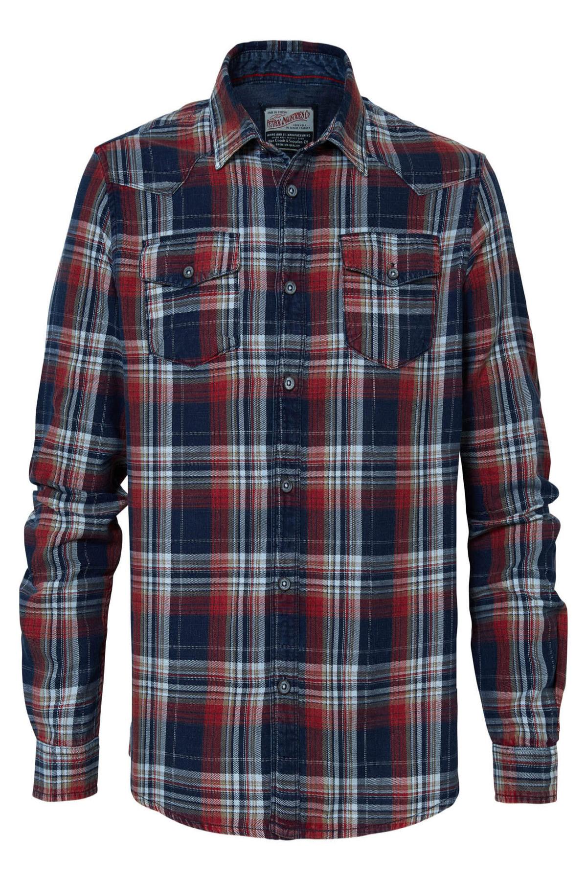 Blue and red checked shirt - Image n°4