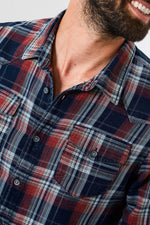 Blue and red checked shirt - Image n°2