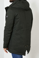 Men's khaki winter parka - Image n°3