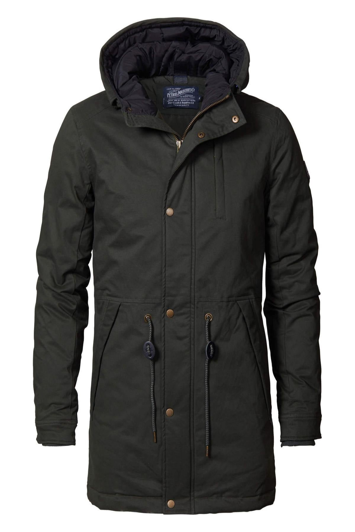 Men's khaki winter parka - Image n°4