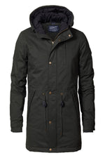 Men's khaki winter parka - Image n°4