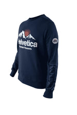 Men's navy blue round neck sweater - Image n°3