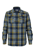 Blue and yellow checked shirt - Image n°4