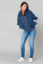 Blue oversized faux fur - Image n°3