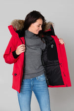 Red winter parka - Image n°6