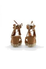 Brown wedge sandals - Image n°3