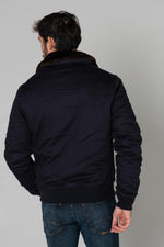 Bomber jacket with fur collar - Image n°6