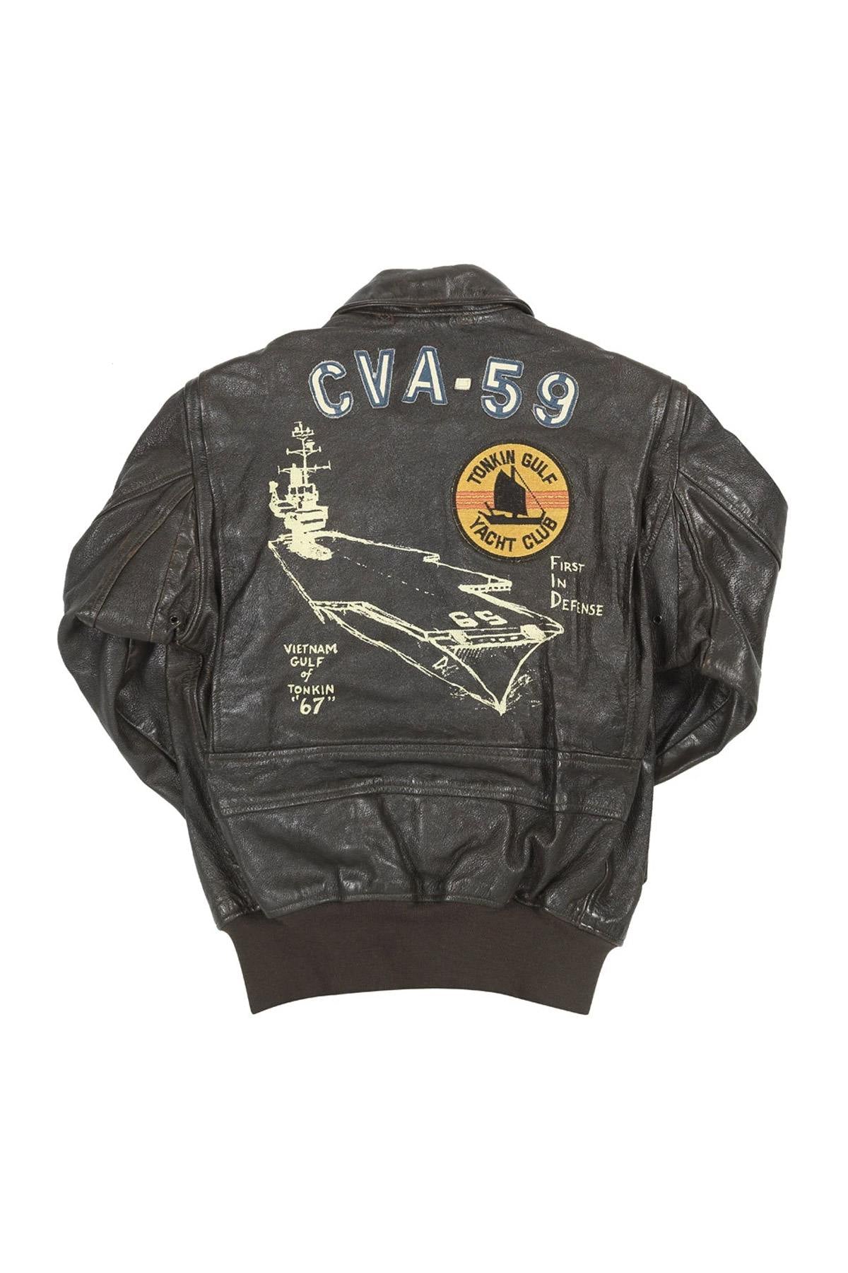 USS Forrestal Vietnam Era G-1 Pilot Jacket - Image n°3