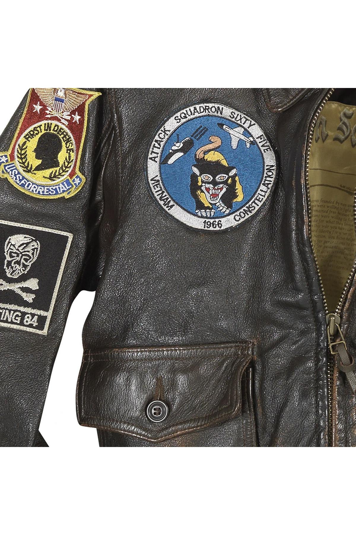 USS Forrestal Vietnam Era G-1 Pilot Jacket - Image n°5